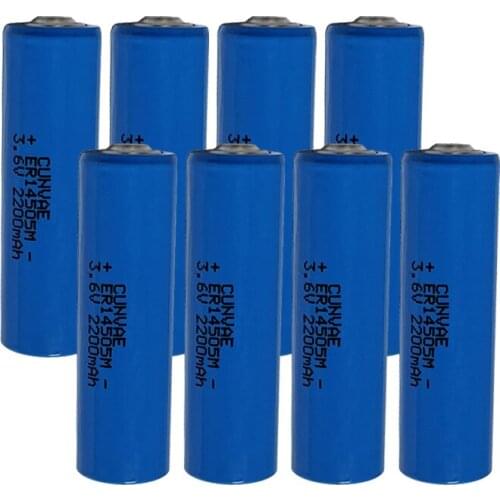 8PCS ER14505 ER14505H батарейка AA 3.6V 2200mAh energy lithium battery smart meter batteria LS14505 14505 ER14505M аккумулятор
