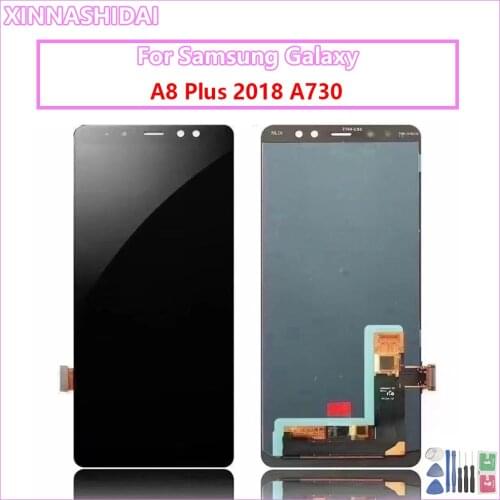 A730 Display For Samsung Galaxy A8 Plus 2018 LCD A8+ A730F SM-A730F A730F/DS LCD Touch Screen Digitizer