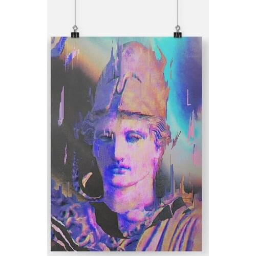 Abstract Sculpture Glitch Art artwork Poster Canvas Painting Wall Art Decor Living Room Bedroom Study Home Decoration Prints