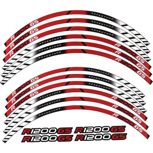 FOR BMW R1200GS R 1200GS R1200 GS R 1200 GS Motorcycle accessories thick edge stripe sticker reflective fibre wheel protector
