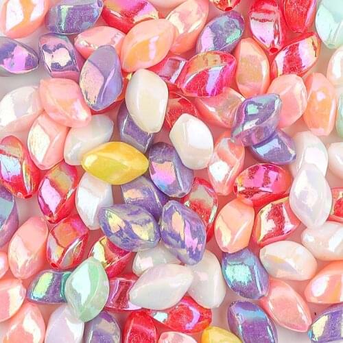 50Pcs Mix Color Acrylic Irregular Beads For DIY Making Necklace Bracelet Jewelry Accessories Loose Beads