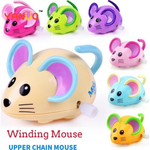 Childrens Toy New Clockwork Mouse Night Market Creative Novelty Gift Child Gift Toy Hand-cranked Toy Car