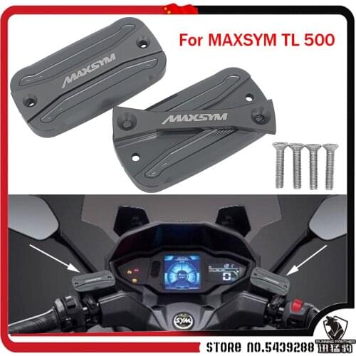 For SYM MAXSYM TL 500 Maxsym TL500 2020 High quality Motorcycle CNC Aluminum Front Brake Reservoir Fluid Tank Oil Cup Cover