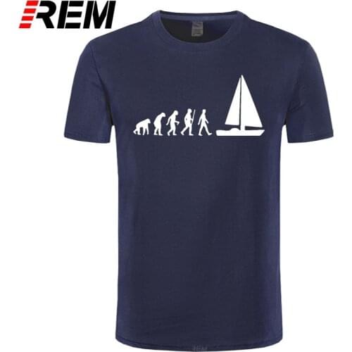Summer Cool T-Shirt Man Sail Heartbeat Tshirt For Men Funny Casual Men T Shirt Cotton Fashion Short Sleeve Tops & Tees Plus Size