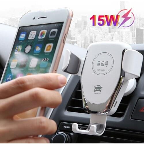 Gravity Induction Car Qi Wireless Charger For iPhone XS 11 Max XR 8 Fast Charging Air Vent Phone Holder For Samsung Note S9 S8