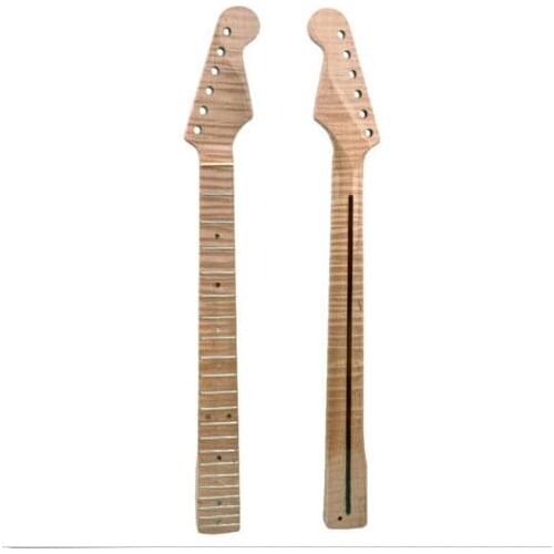 1pc Flame maple Electric Guitar Neck 21 fret 25.5 inch For Strat Electric Guitar