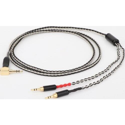 HiFi Headphones Cable With Gold Plated 3.5mm 3pin to 2×2.5mm 3pin
