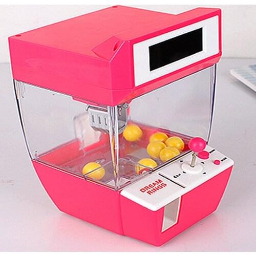 Mini Candy Grabber Catcher Crane Lazy Person Alarm Clock Machine Jamma Arcade Sanwa Practical Board Games Children Gifts