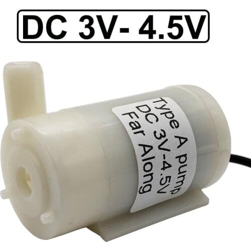Mini Submersible 3V-4.5V DC Water Pump High Lift 0.5M Maximum Flow Rate 100L/H Built-in Brushed Motor For Aquarium Ponds Garden