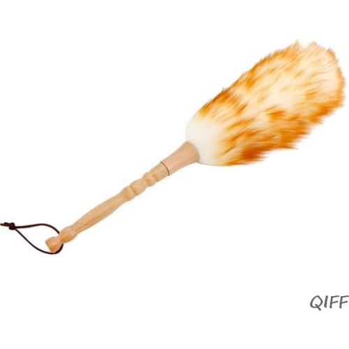 Non Static Dust Brush Household Feather Wool Duster Removal Dusting Broom Clean