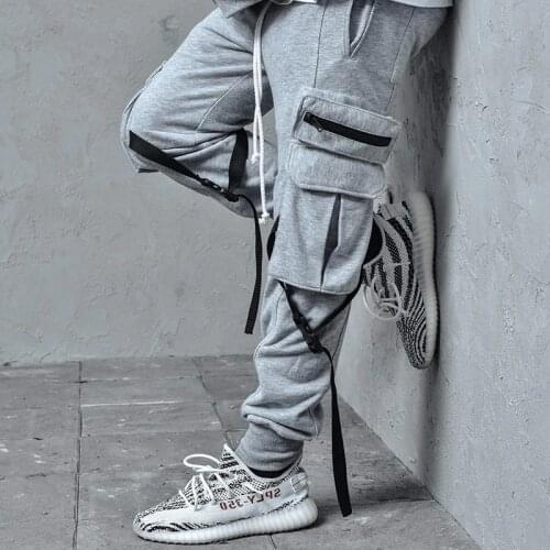 2021 Euro code plus size new cotton overalls sports trousers European and American mens running training basketball pants