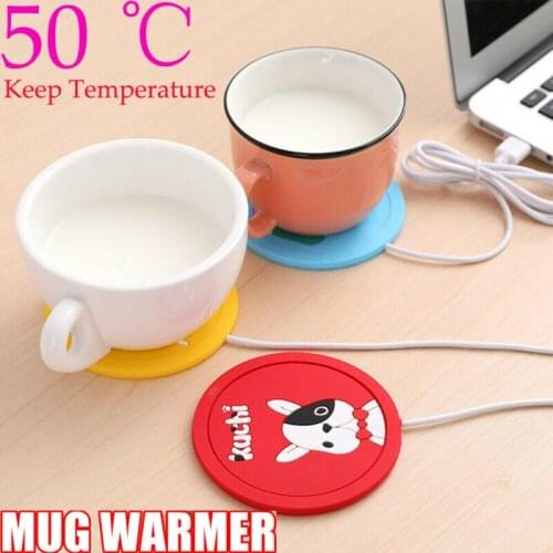 New Creative Cute Mug Mat Drink Heater Mugs Coaster Electric Cup USB Warmer Heat Beverage UK