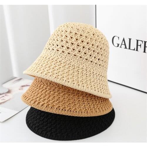 New Women Summer Hats Sun Beach Panama Straw Hat Wide Wave Brim Folded Outdoor Caps Leisure Holiday Raffia Cap Visors Hat A45689