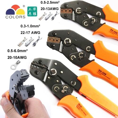 Crimping pliers tools SN-48B for TAB 2.8 4.8 6.3/C3 XH2.54 3.96 pulg tube insuated terminals electric clamp Multi-tool 28B kit
