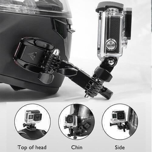 Motorcycle Helmet Chin Stand Mount Holder Action Camera Accessories For YAMAHA Pw50 Ttr 250 Nmax 125 Road Star R1 2009 Fjr 1300