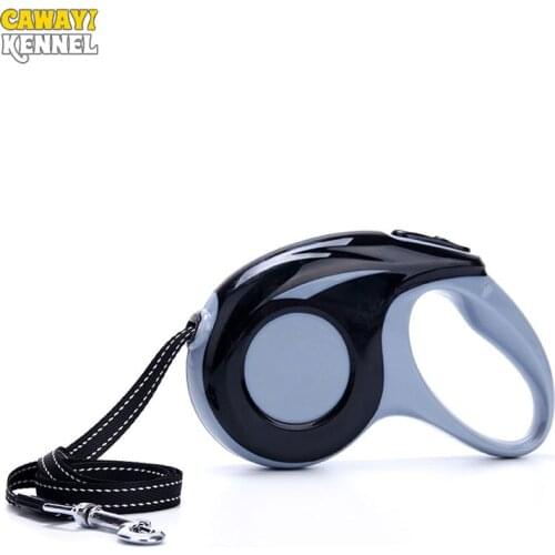 CAWAYI KENNEL 3M/5M Automatic Retractable Traction Rope Leashes for Pet Dog Reflective Rope Puppy Walking Training Leads D1166