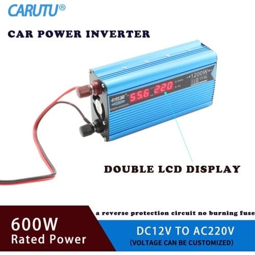 12VDC to 110VAC inverter for Car Power converter 600 Watt car power inverter with USB charger battery clips for tablet,Laptop