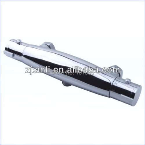 Luxury Brass Thermostatic Bathroom Faucet Wall Mounted Hot & Cold Mixing Water Temperature Thermostat Mixer