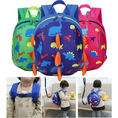 Cute Dinosaur Baby Safety Harness Backpack Toddler Anti-lost Bag Children extremely durable sturdy and comfortable Schoolbag