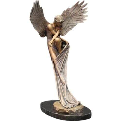 Redemption Angel Statue Desktop Ornaments Ancient Mini Statue Elegant Angel Au23 21 Dropshipping