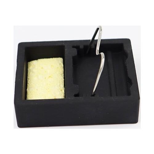 Timostention soldering iron stand repair tool welding stand bracket with sponge is small and easy to carry