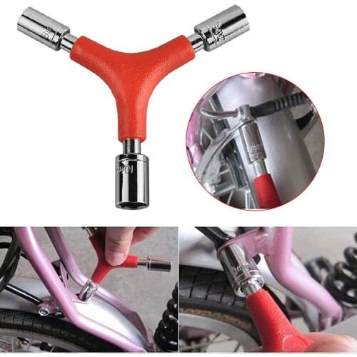 Bicycle Y Type Shaped 8/9/10mm Trigeminal Outer Hex Wrench Spanner Socket Tool Cycling Bike Repair Wrench Hex Tool