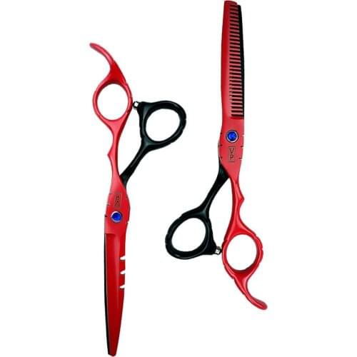 Japan 440C 6'' Professional Stainless Steel Hair Scissors Haircut Thinning Barber Hair Cutting Shears Hairdresser Scissors
