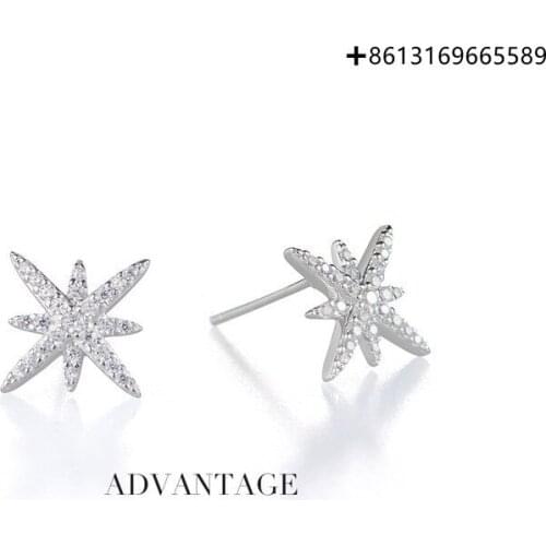 Fashionable sleep need not pick star earnail female 925 silver eardrop temperament Korea web celebrity earring contracted