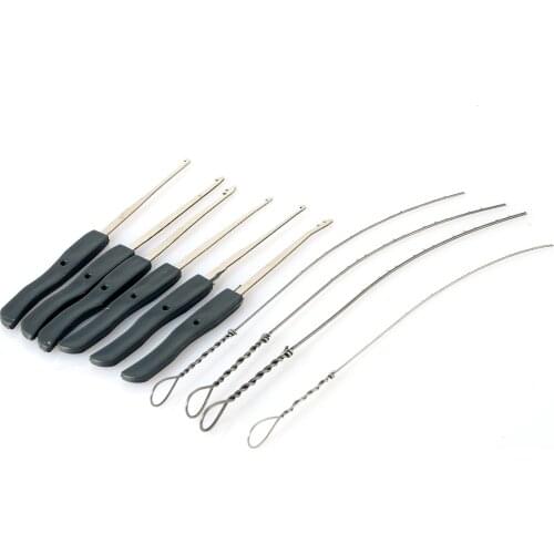 10pcs Broken Key Extractor Set Locksmith Tool Key Remove Removal Hooks Lock Kit