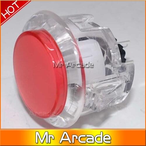 2 pcs sanwa 30mm push button switch OBFC-30 crystal sanwa button Sanwa obsf stype