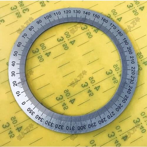 1pcs. Outer D:110MM Inner D:80MM Machine tool 360 degrees dial ring Steel disc
