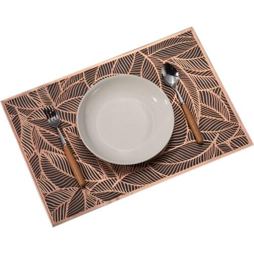 30x45CM 1 PC PVC Hollow Out Decorative Placemat Heat-Resistant Anti-Skid Table Mats Home Kitchen Dining Table Accessories