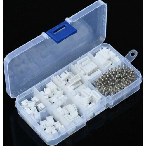 40 set 2.54mm JST XH Connector Terminal Header Assortment 2 3 4 5 Pin Male Female