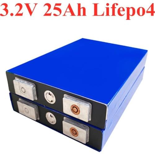 8PCS Rechargeable Lithium ion battery Lifepo4 3.2V 25Ah for 24V 48V 60V electric bike scooter tricycle battery Pack DIY