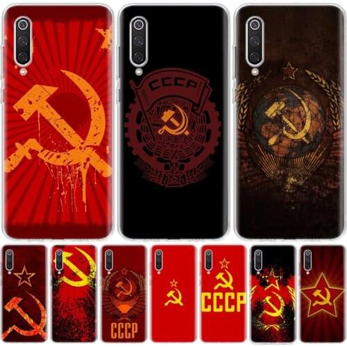 Soviet Union USSR Flag Phone Case For Xiaomi Redmi Mi Note 10 9 8 A3 A2 A1 CC9 9T Lite Pro 6X 5X F1 CC9E Coque Cover
