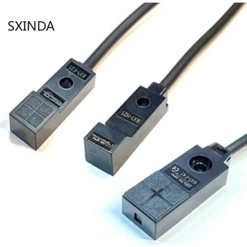 2PCS Proximity switch sensor three wire NPN normally open normally closed 24V inductive limit metal induction miniature square