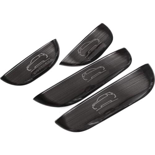 For Land Rover Discovery 5 LR5 L462 2017 2018 Stainless Steel Interior Door Anti Kick Protection Panel (Logo) 4pcs