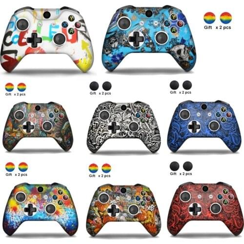 For Xbox One Slim Joystick Soft Silicone Protective Controller Cover for XBox One X S Camouflage Cover Grips Caps