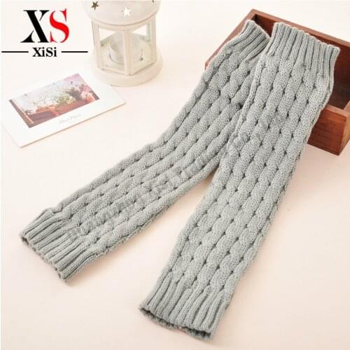 Casual High Quality Leg Gaiter Twisting Boots Socks Stretch Knee High Crochet Trim Leg Warmers For Winter