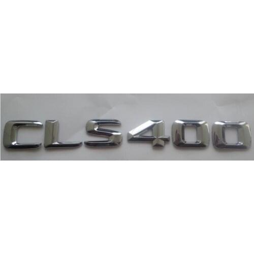 Chrome 3D ABS Plastic Car Trunk Rear Letters Words Badge Emblem Decal Sticker for Mercedes Benz CLS Class CLS400
