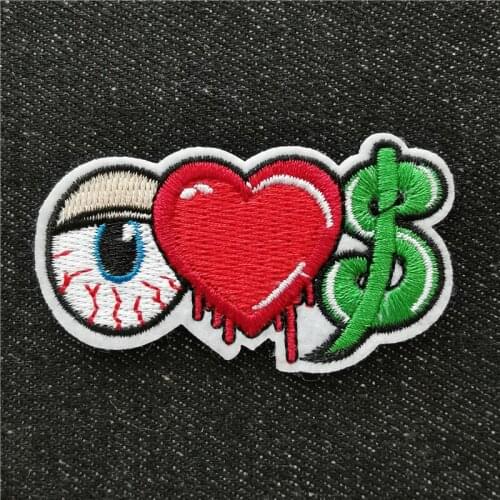 Personality Cartoon DIY Badges Embroidered Patch for Bages Jeans Applique Ironing Clothing Sewing Supplies Decorative Patches
