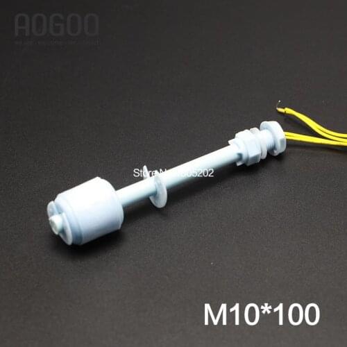 M10*100MM PP Liquid Water Level Sensor Cable Float Switch For 100V ZP10010 1A1