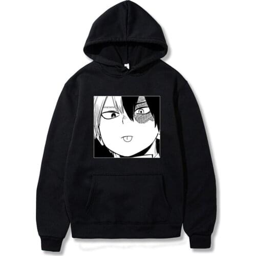 Shoto Todoroki Print Hoodies My Hero Academia Men Streetwear Winter Hoodies Women Fashion Sweatshirt Oversized itself Hoodies