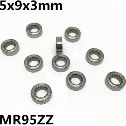 50Pcs MR95ZZ L-950ZZ 5x9x3 mm Deep groove ball bearing Miniature bearing High qualit Advanced MR95Z MR95