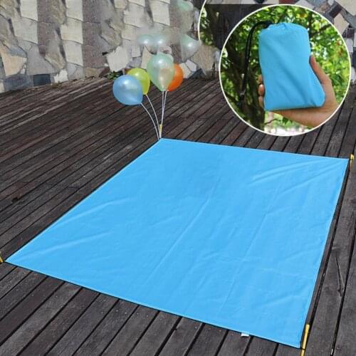 Portable Lightweight Picnic Mat Pocket Blanket Ultralight Pocket Picnic Mat Oversized Ground Mattress for Outdoor Hiking