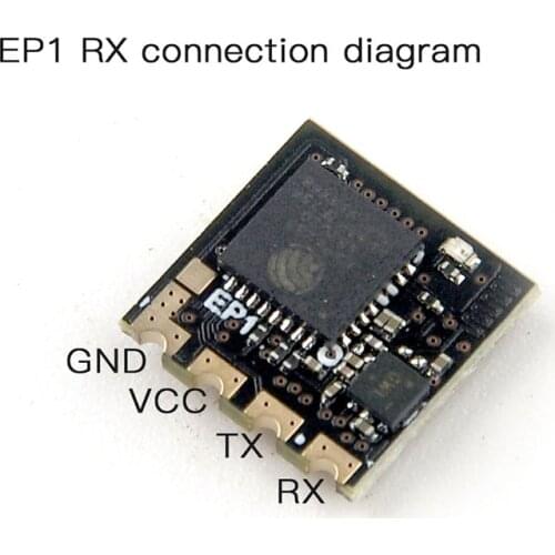 2.4g PP RX /EP1 RX / EP2 RX ELRS PP 2.4GHz Receiver SX1280 EXPRESSLRS Nano Long Range Receiver + Omnidirectional Antenna For TBS