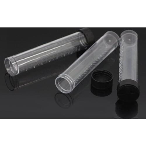 50Pcs Transparent Plastic Storage Boxes Beads Jewelry Display Container Carrying Case 10.6x2.4cm