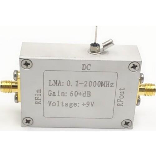 RF broadband amplifier 0.1-2000MHz 64dB