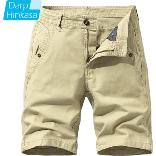 2021 Summer New Solid Color Tactical Men Cargo Shorts Khaki Jogger Military Cargo Shorts Men Cotton Casual Loose Men Shorts