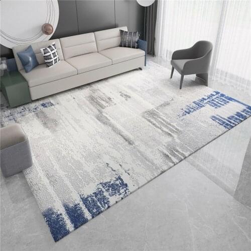 Nordic Plush Fabric Carpet Abstract Pattern Large Area Rugs And Carpet For Living Room Floor Decorative Table Coffee Bedroom Tea